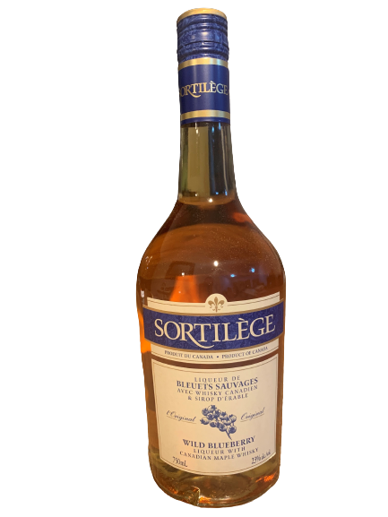 SORTILEGE Liqueur de Whisky Canadien au Sirop d'Erable et aux Bleuets