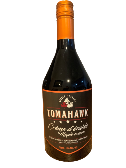 Liqueur à la crème d'érable Tomahawk 750 ml 